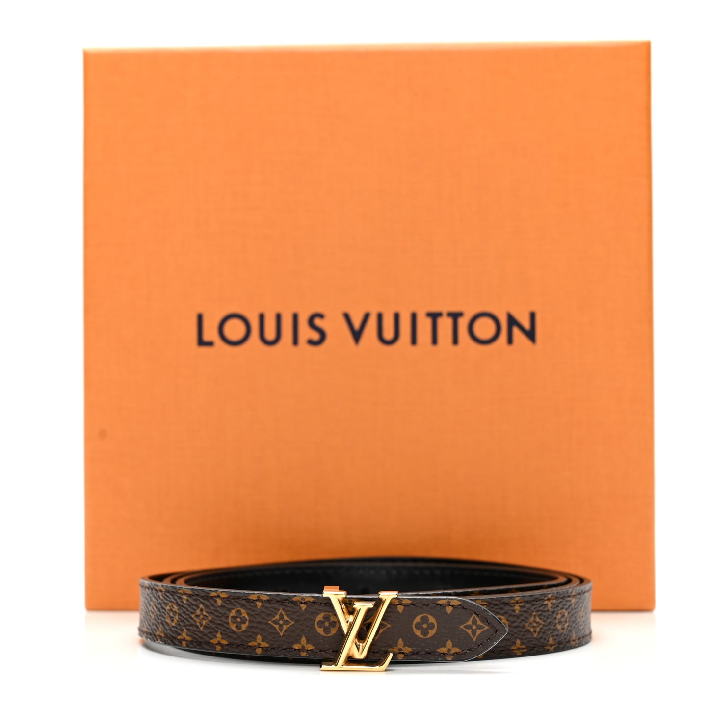 Calfskin Monogram 15mm Mini LV Reversible Belt 90 36 Black