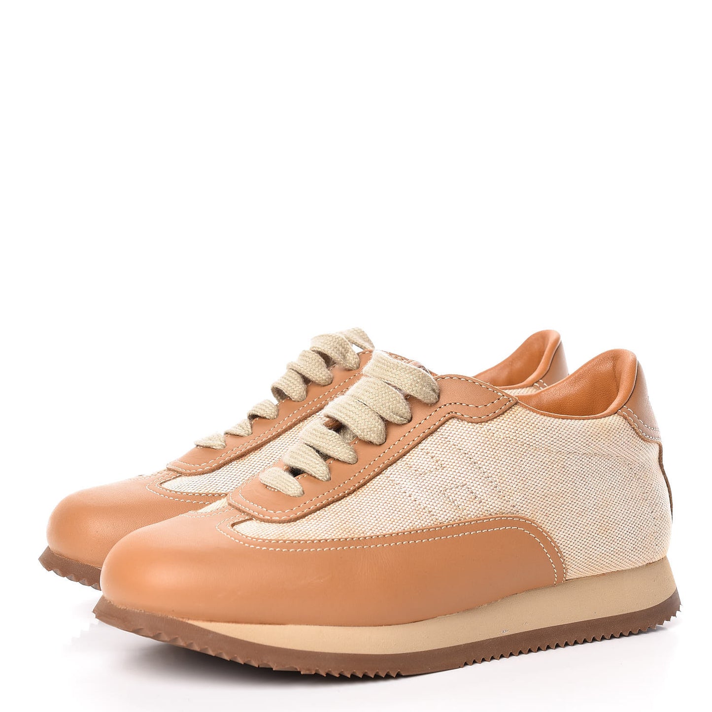 Calfskin Toile Womens Quick Sneakers 37 Gold