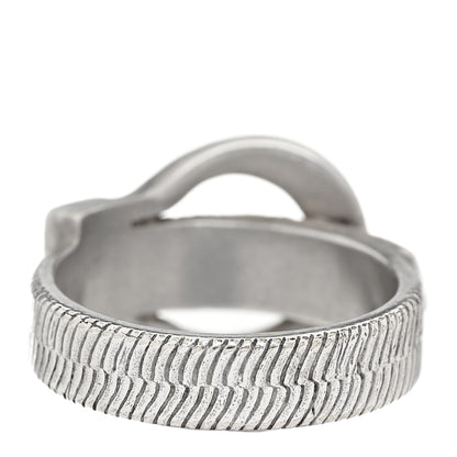 Christian Dior Metal Buckle Ring 49 5 Silver 3 of 4