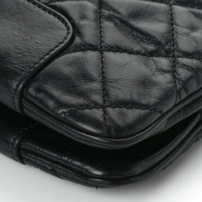 Chanel Glazed Calfskin Quilted Shopping Tote Black 9 of 11