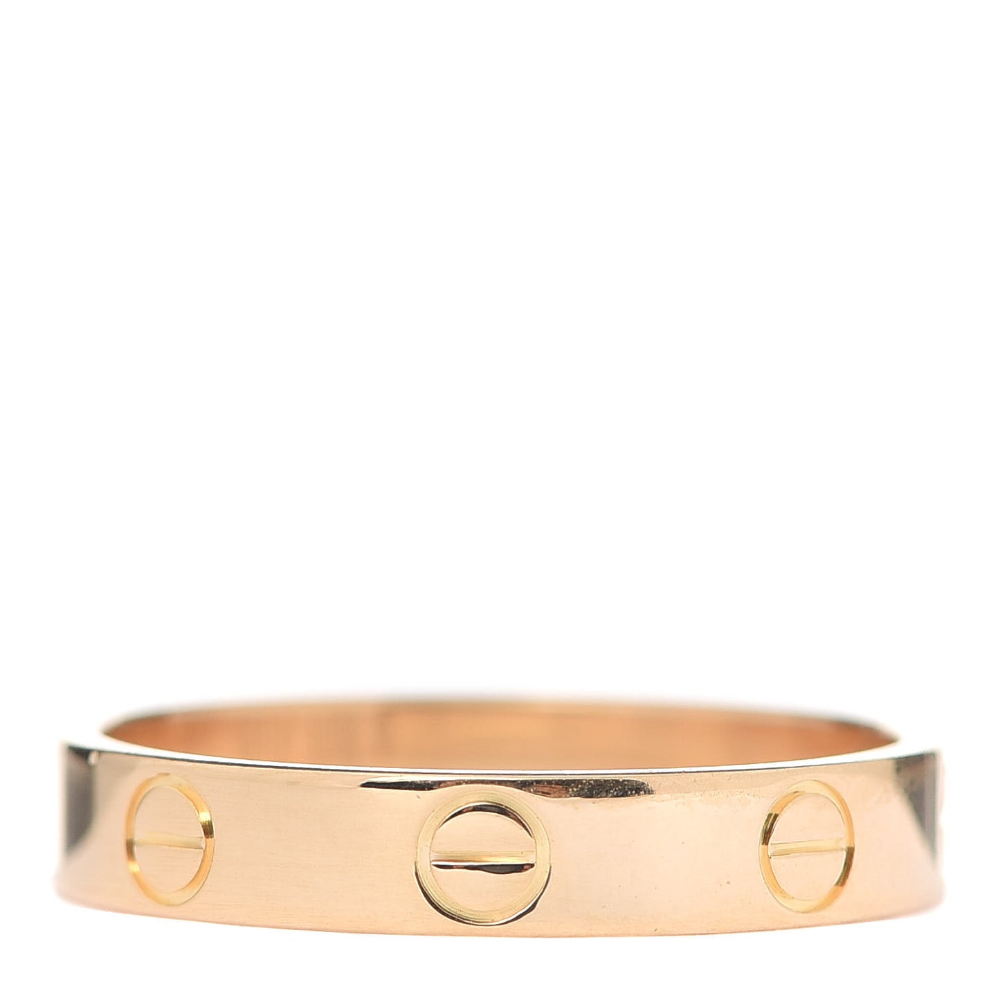 18K Yellow Gold 3.5mm LOVE Wedding Band Ring 55 7.25