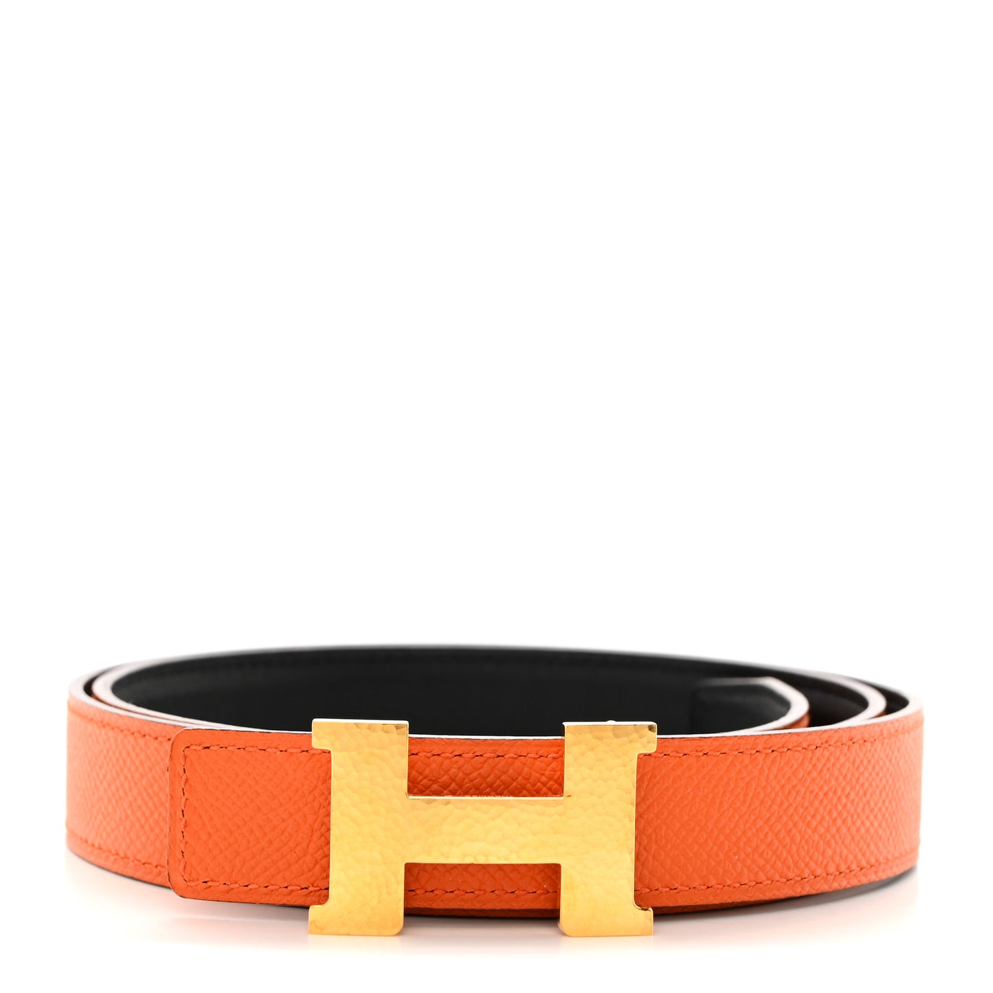 Swift Epsom 24mm Mini Martelee Constance Belt 80 32 Black Orange