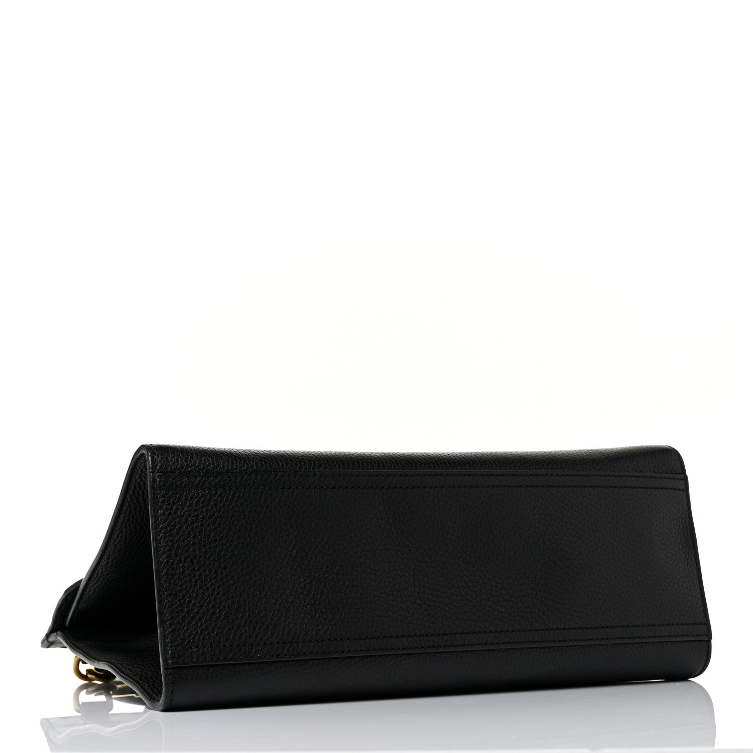 Gucci Calfskin Small GG Marmont Top Handle Bag Black 3 of 8