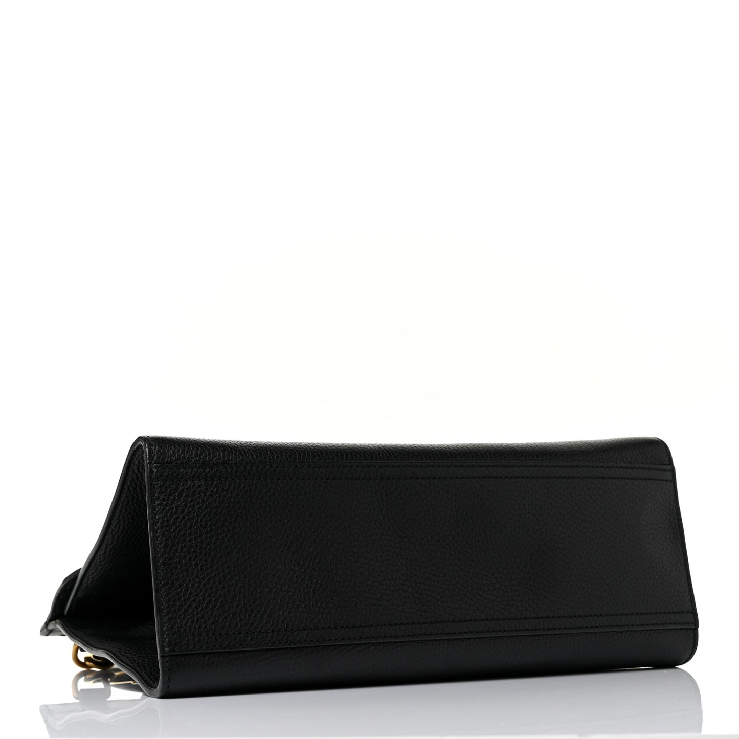 Calfskin Small GG Marmont Top Handle Bag Black
