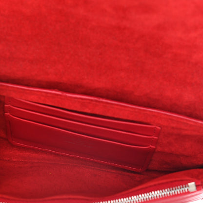 Louis Vuitton Calfskin New Wave Chain Pochette Scarlet 5 of 16