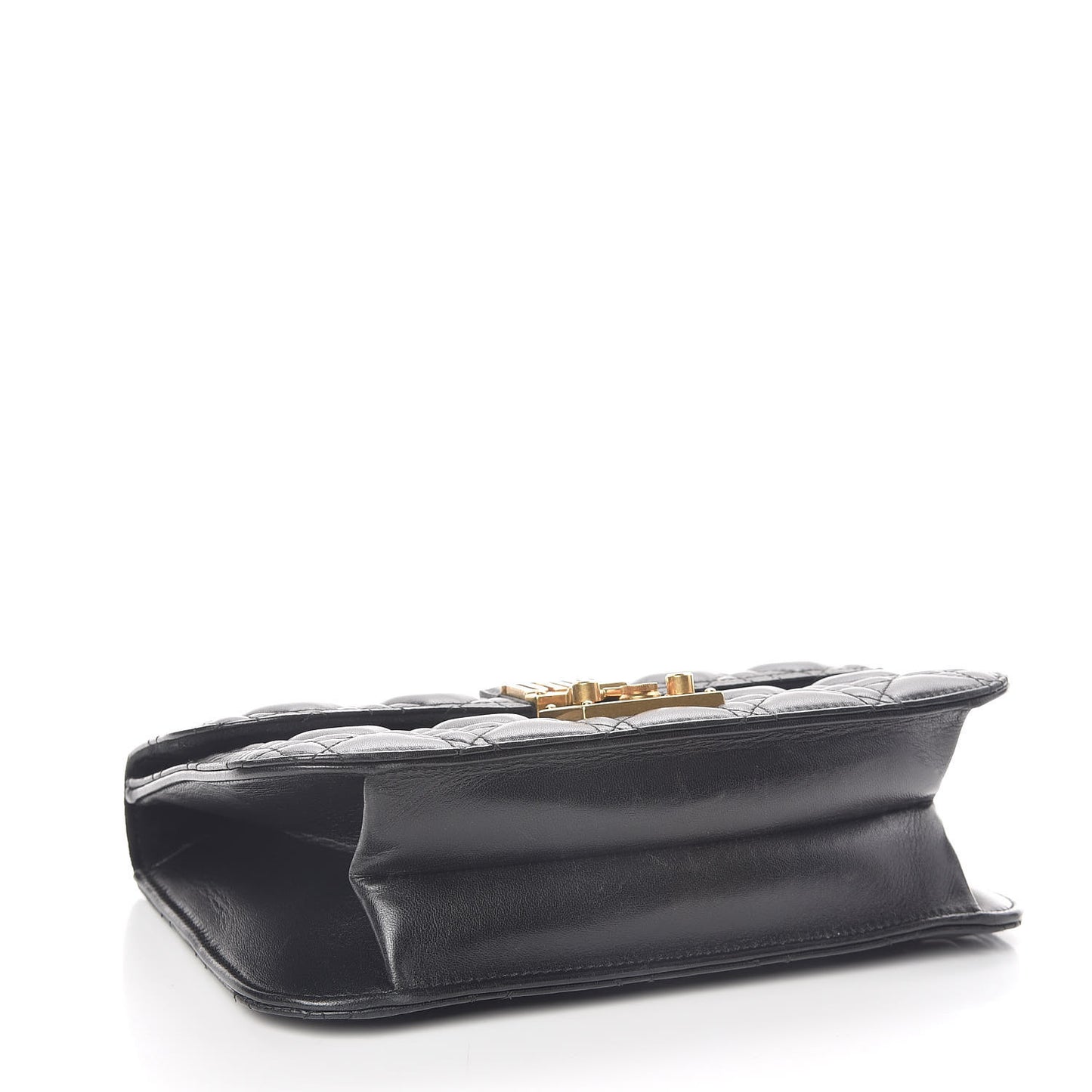 Lambskin Cannage Large Dioraddict Flap Bag Black