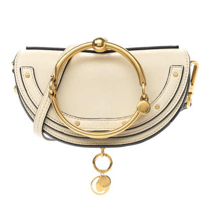 Chloe Calfskin Small Nile Bracelet Minaudiere Bag Off White 1 of 9