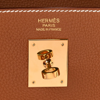 Hermes Togo Kelly Retourne 32 Gold 5 of 10