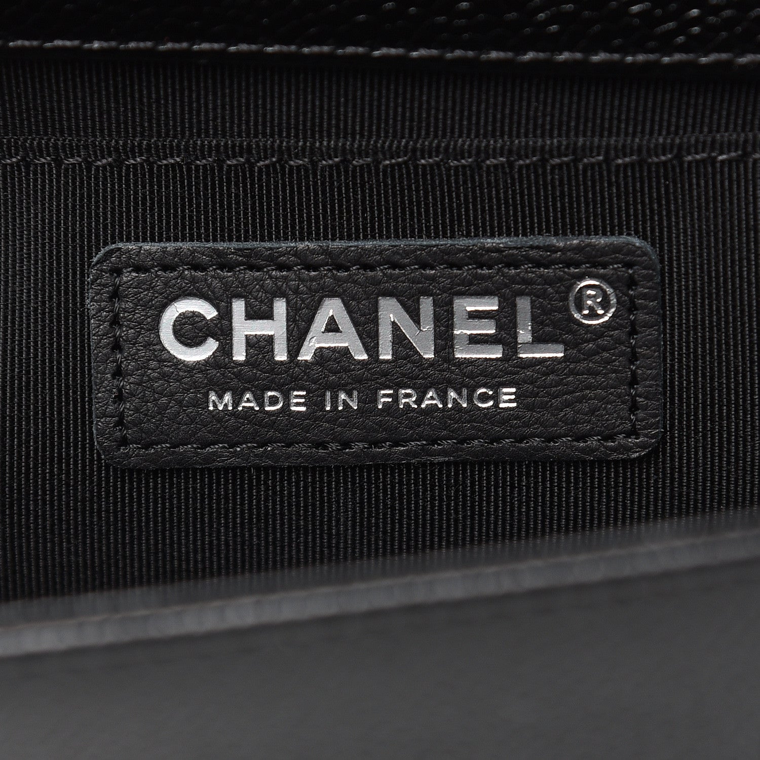 Chanel Caviar Chevron Quilted Medium Boy Flap Black 6 of 11