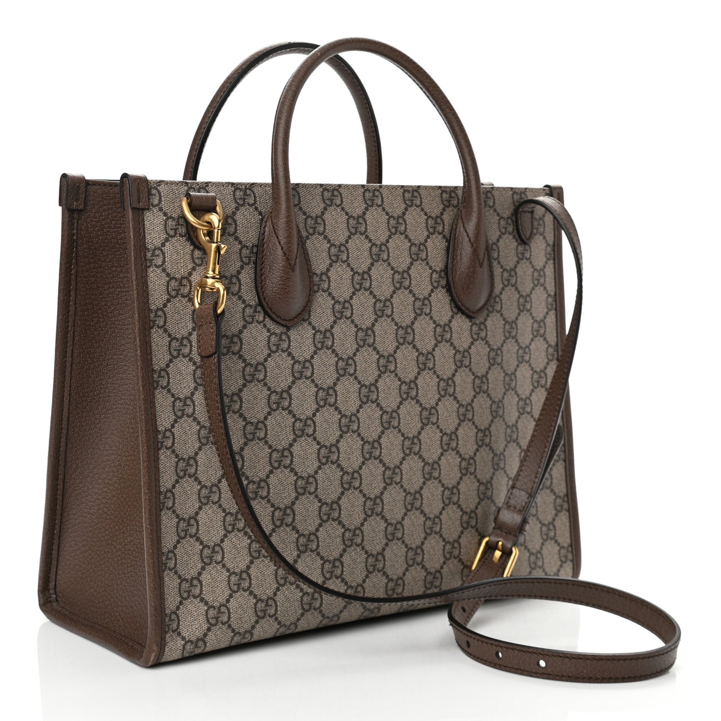 X DISNEY GG Supreme Monogram Donald Duck Retro Interlocking G Tote Bag Beige Multicolor New Acero