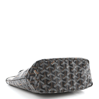 Goyard Goyardine Saint Louis Junior Jr PM Tote Black 5 of 12