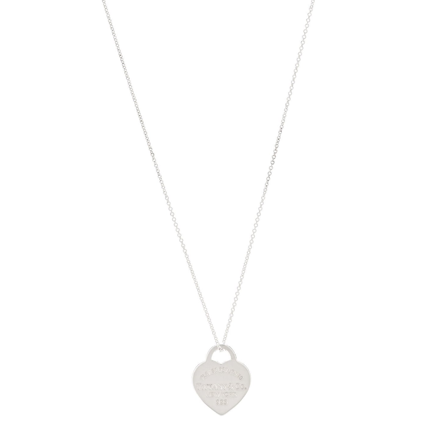 Sterling Silver Medium Return To Tiffany Heart Pendant Necklace