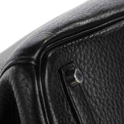Hermes Taurillon Clemence Birkin 35 Black 7 of 24