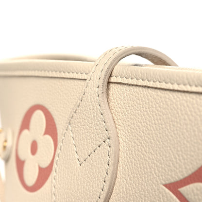 Louis Vuitton Empreinte Monogram Giant Neverfull MM Creme Rose Trianon 10 of 10