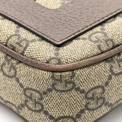 Gucci GG Supreme Monogram Web Ophidia Phone Crossbody Bag Beige New Acero 13 of 14