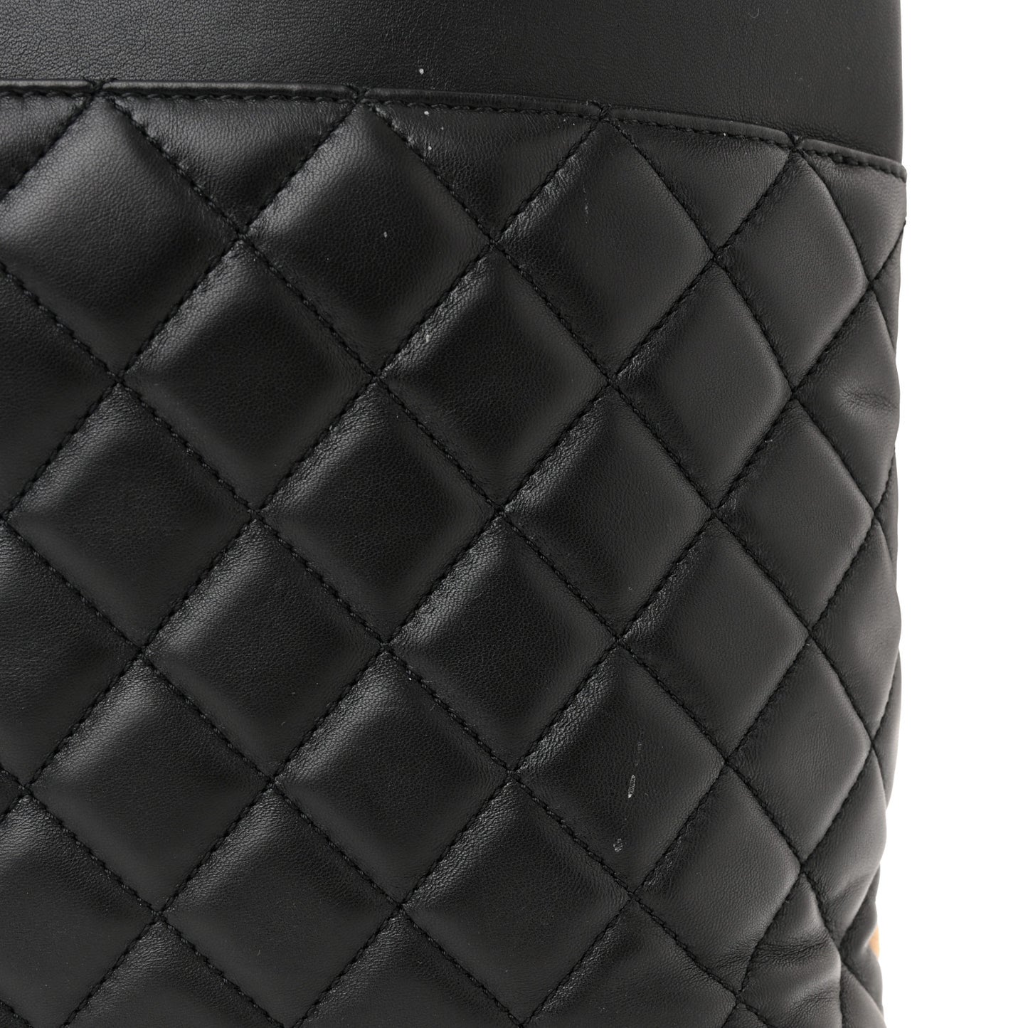 Caviar Quilted Urban Delight Tote Black Beige