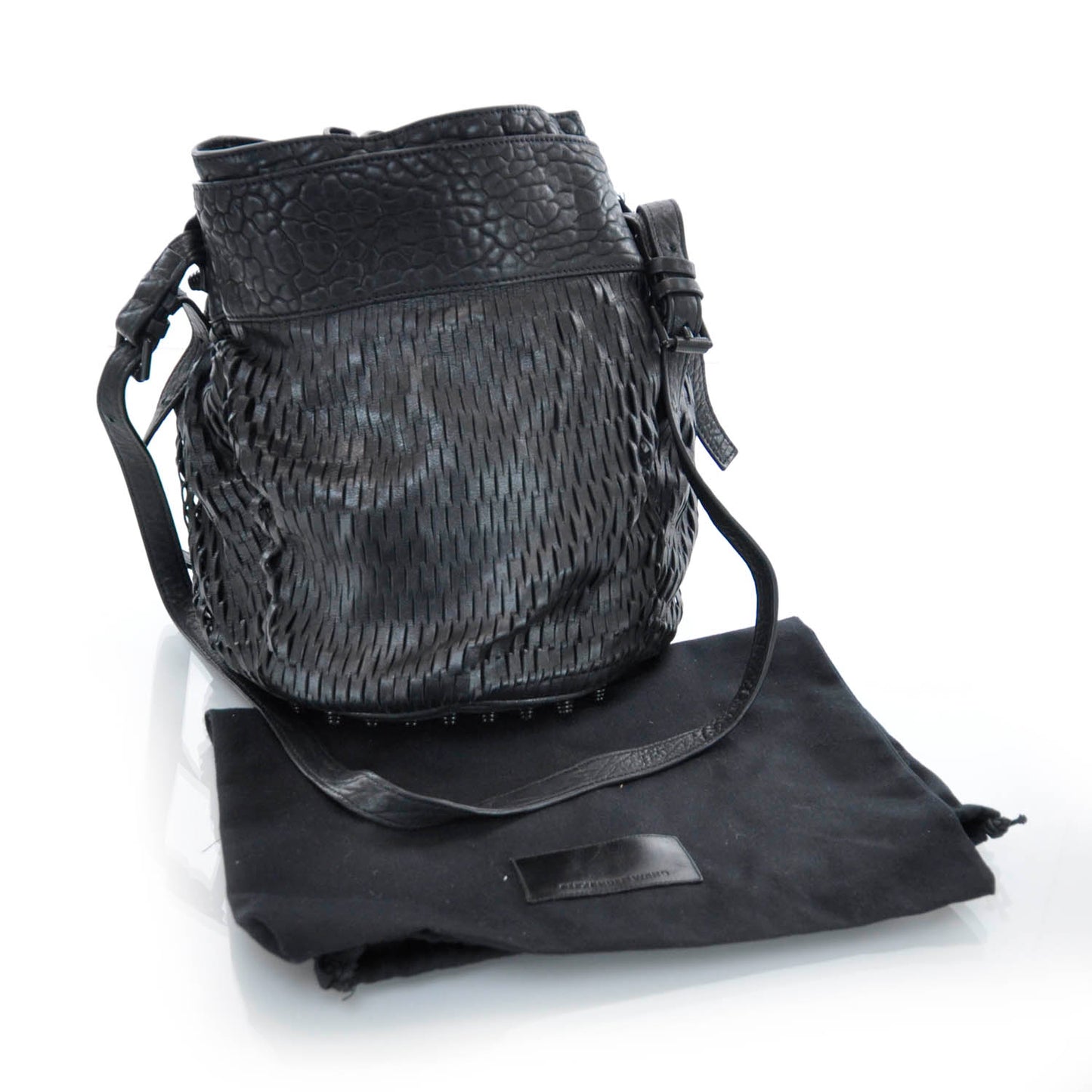 Leather Laser Cut Diego Black