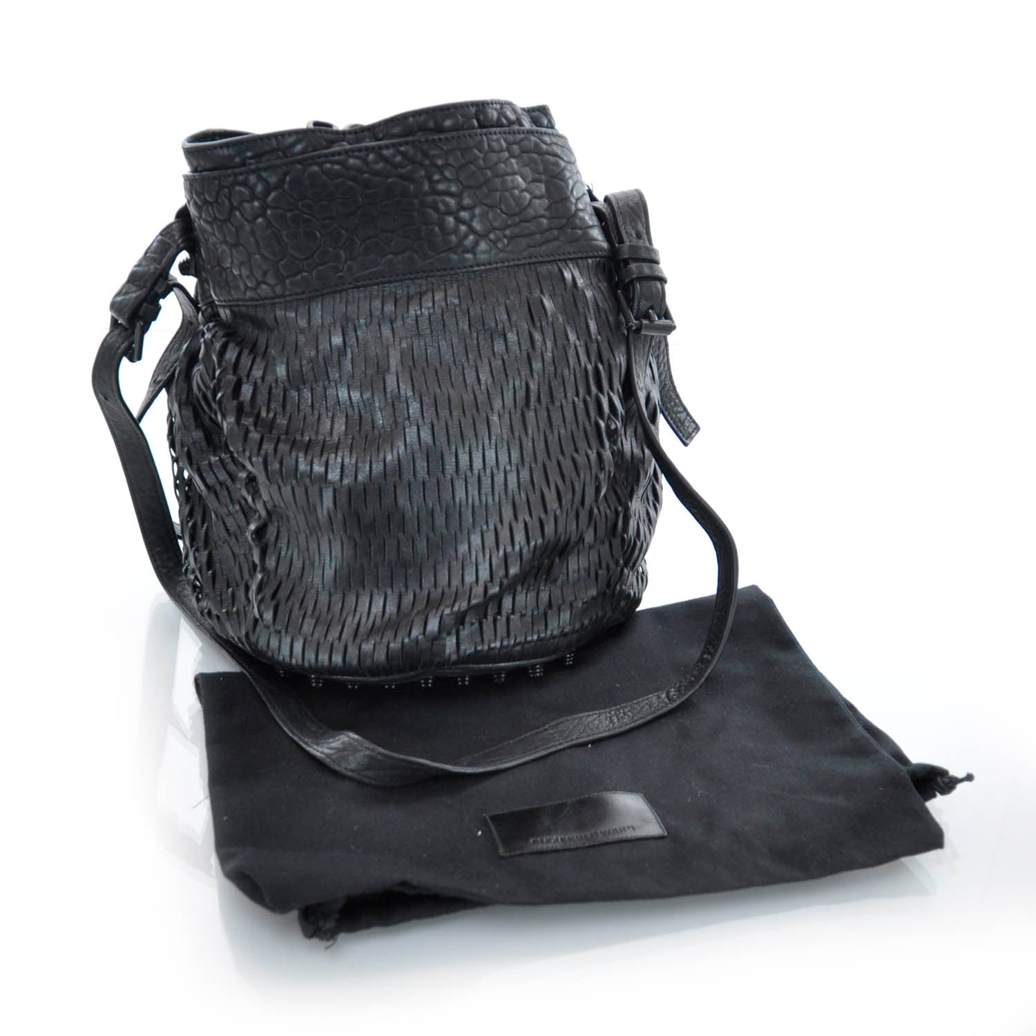 Alexander Wang Leather Laser Cut Diego Black 3 of 8