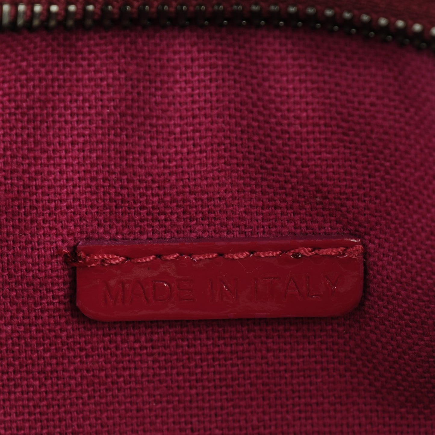 Patent Check Embossed Small Aston Sling Raspberry Sorbet