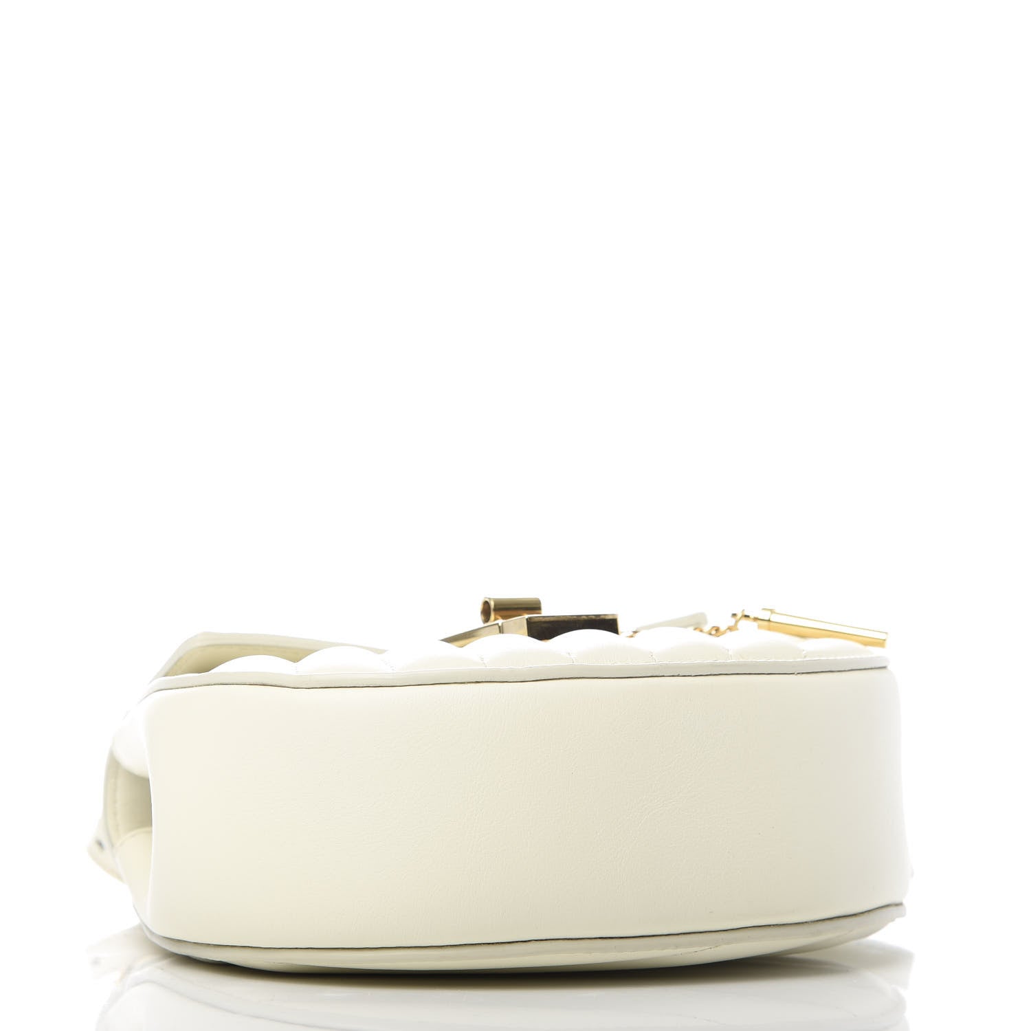 Chloe Calfskin Quilted Mini Drew Bijou Shoulder Bag Natural White 4 of 9