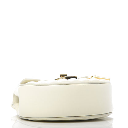 Chloe Calfskin Quilted Mini Drew Bijou Shoulder Bag Natural White 4 of 9
