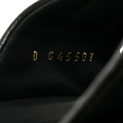 Chanel Lambskin Quilted Velcro Dad Chain CC Slide Sandals 38.5 Black 6 of 9