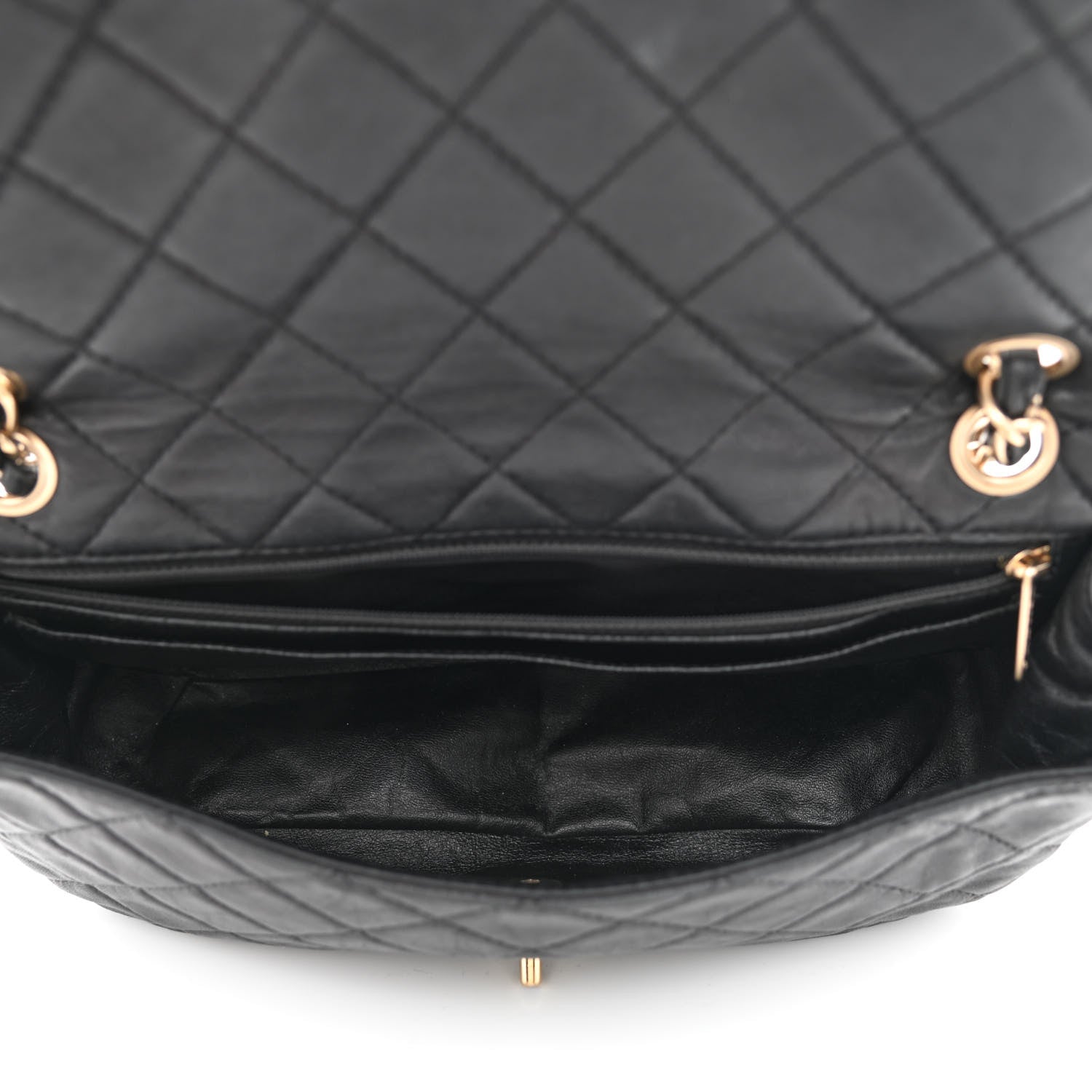 Chanel Lambskin Quilted Medium Precious Jewel Single Flap Black 4 of 12