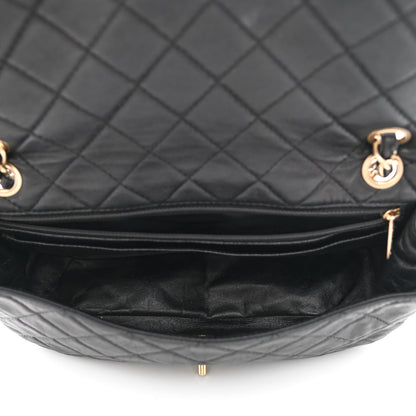 Chanel Lambskin Quilted Medium Precious Jewel Single Flap Black 4 of 12