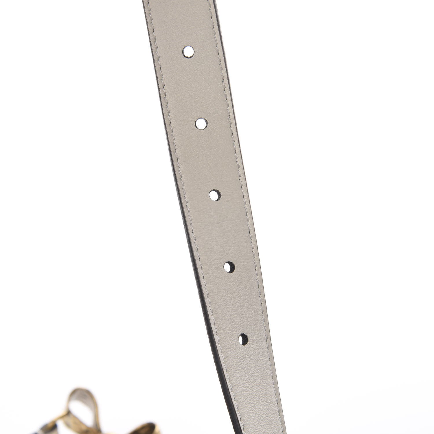 Gucci Calfskin Bow Belt 85 34 Off White 4 of 5