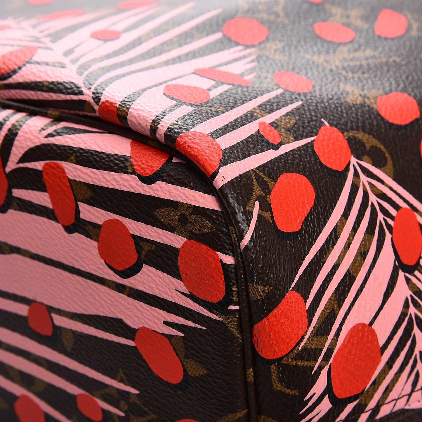 Monogram Jungle Dots Neo Neverfull MM Sugar Pink Poppy