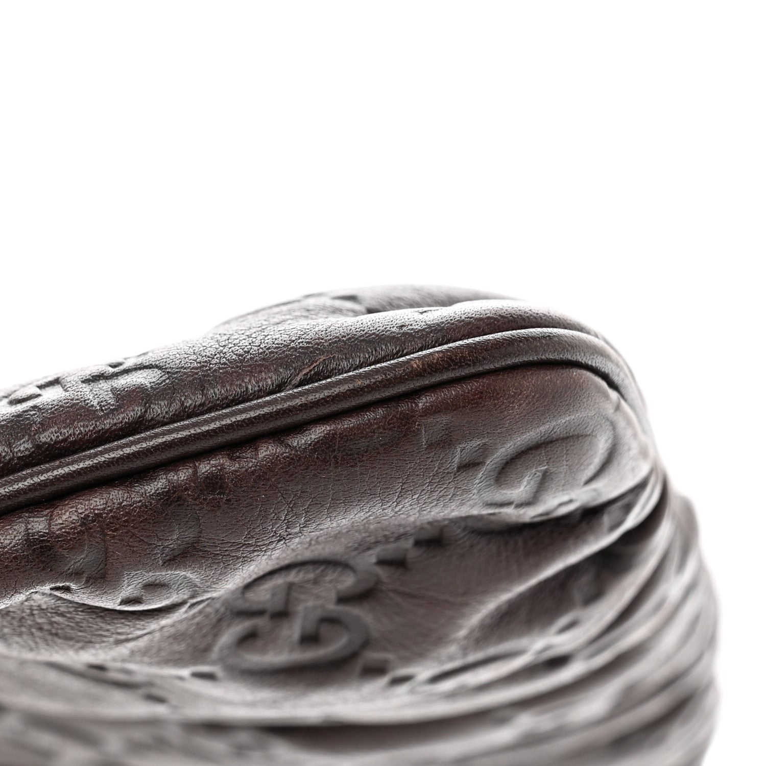 Gucci Guccissima Signature New Britt Wristlet Chocolate 9 of 10