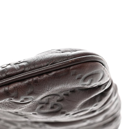 Gucci Guccissima Signature New Britt Wristlet Chocolate 9 of 10