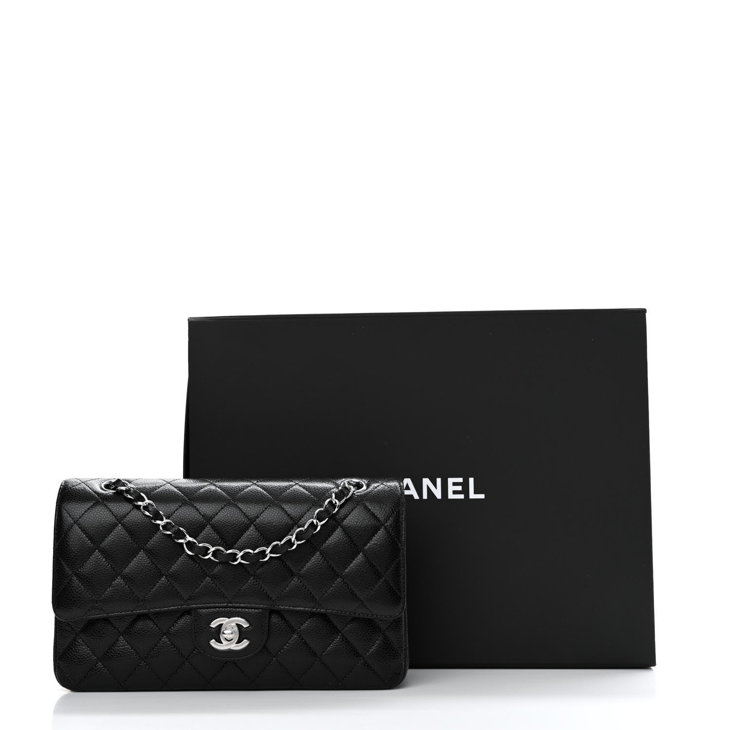 Chanel Caviar Quilted Medium Double Flap Black 11 of 11
