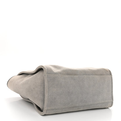 Chanel Canvas Large Deauville Tote Grey 4 of 11