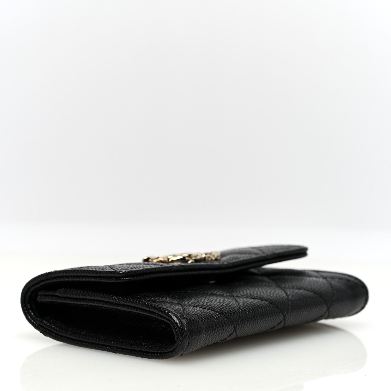Chanel Caviar Quilted CC Flap Card Holder Black 4 of 8