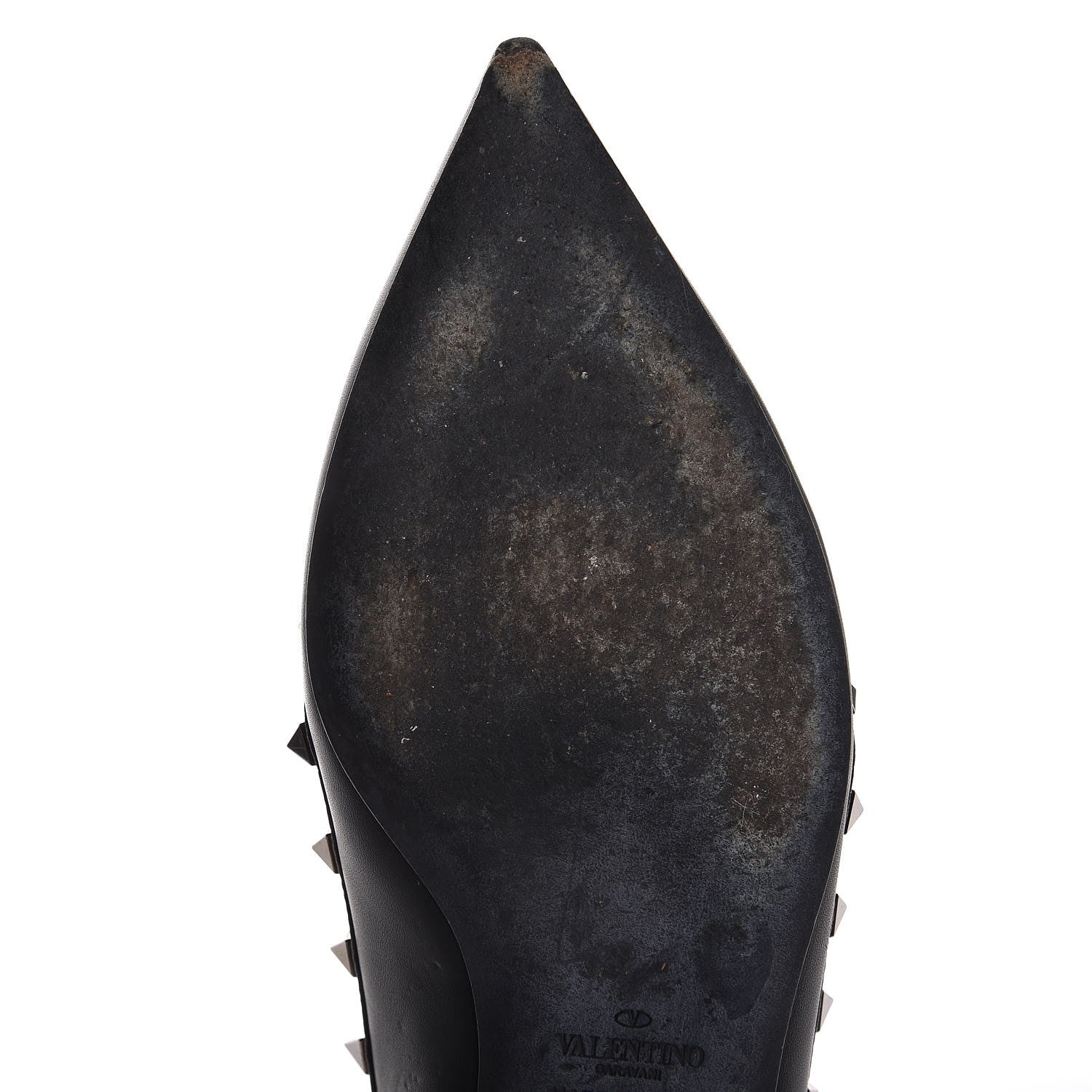 Valentino Garavani Nappa Rockstud Cage Ballerina Flats 39 Black 8 of 14