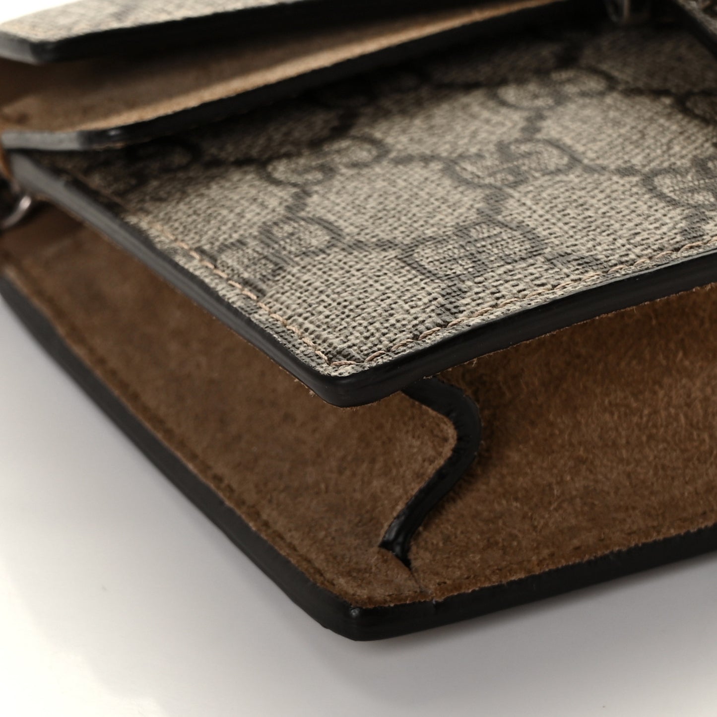 GG Supreme Monogram Super Mini Dionysus Shoulder Bag Taupe