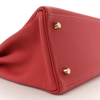 Hermes Togo Kelly Retourne 28 Rouge Casaque 9 of 13
