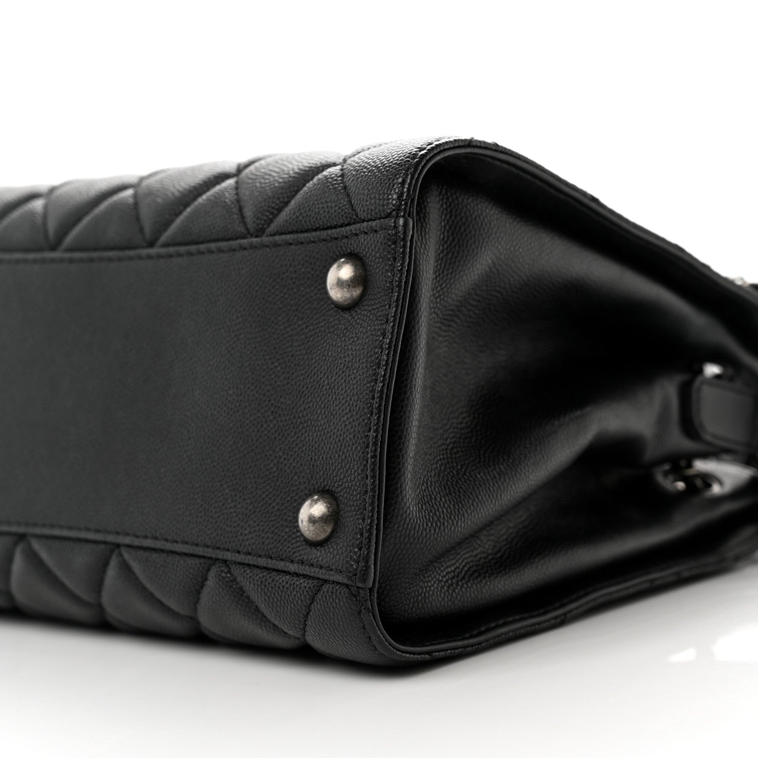 Chanel Caviar Quilted Small CC Bucket Bag Black 9 of 10
