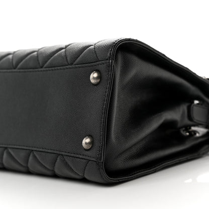 Chanel Caviar Quilted Small CC Bucket Bag Black 9 of 10