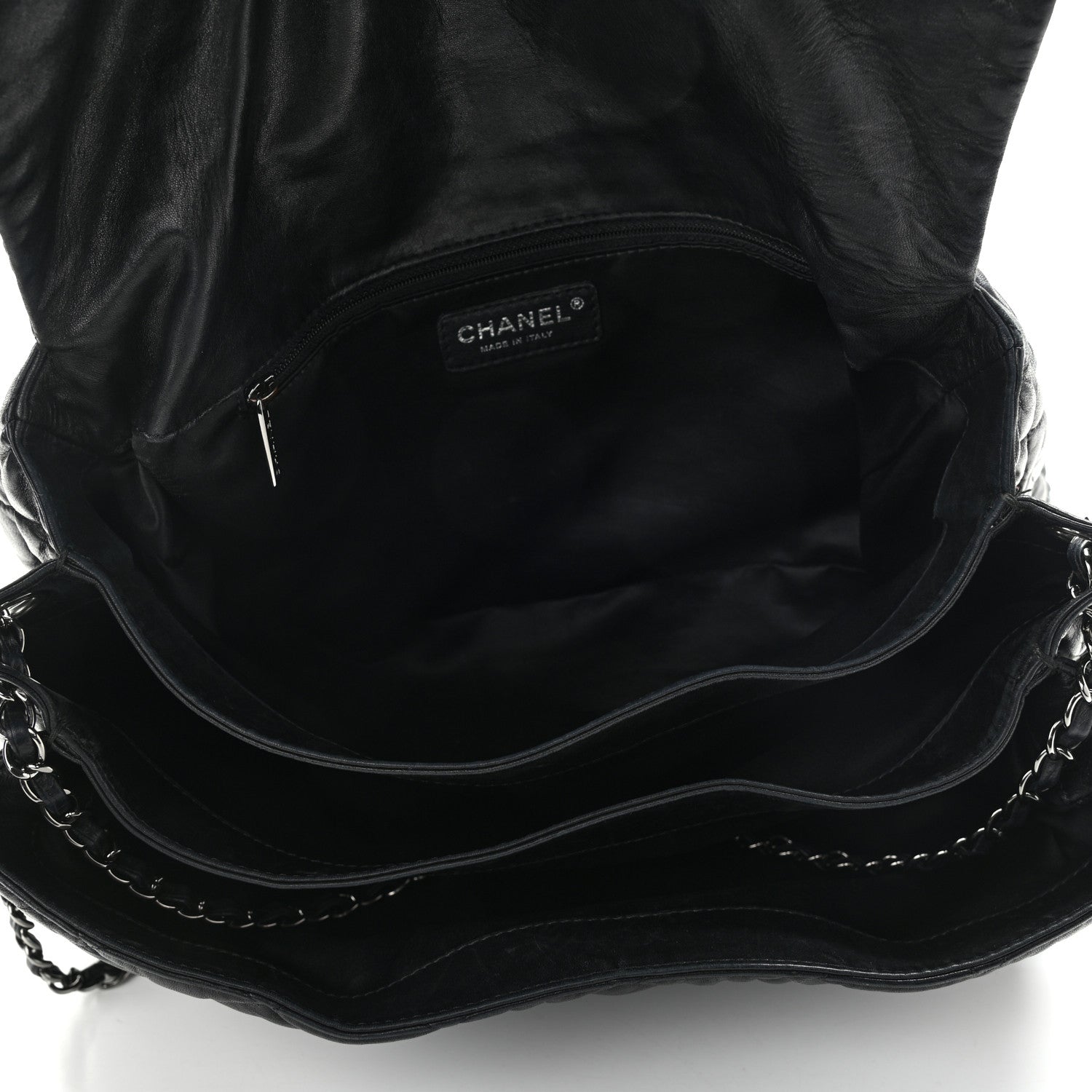 Chanel Lambskin Quilted Maxi Chanel 3 Flap Black 4 of 11