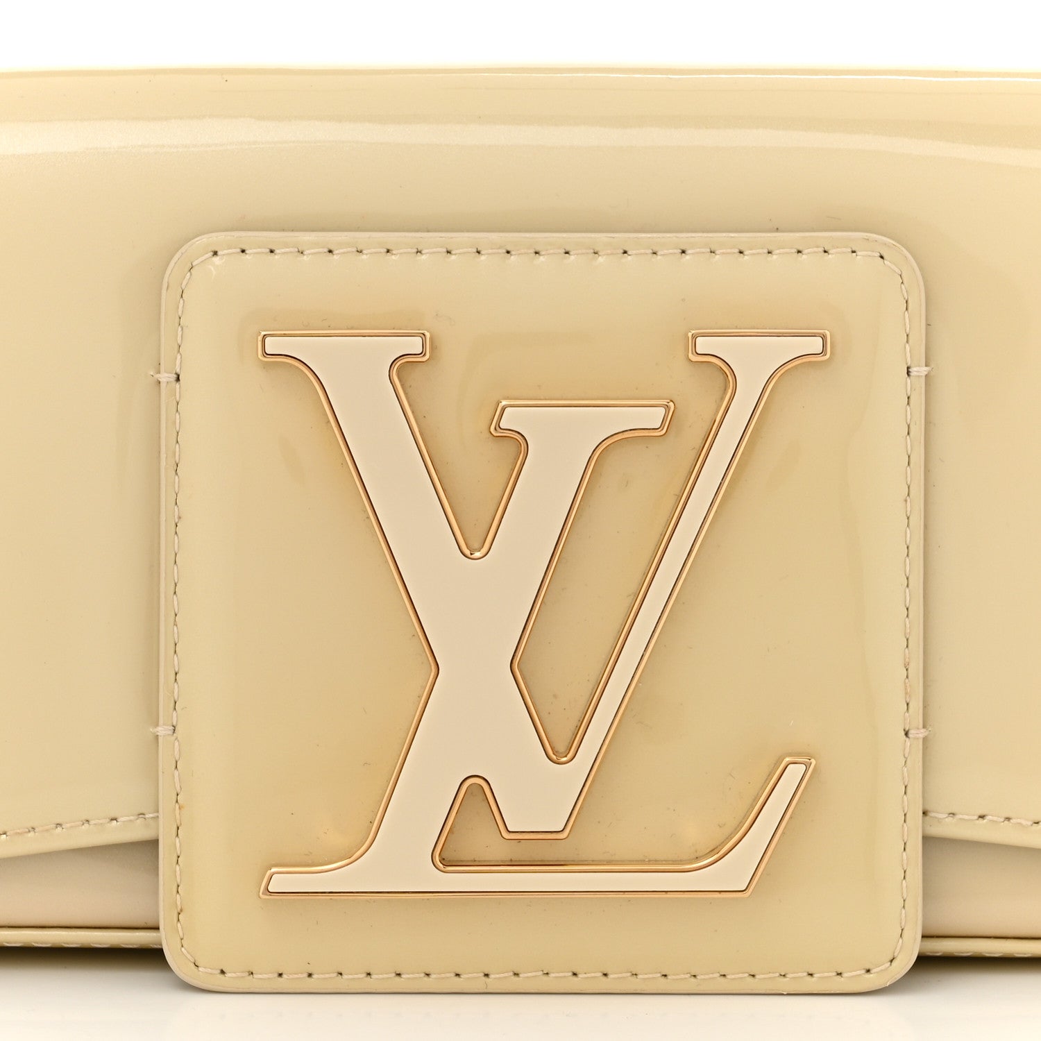 Louis Vuitton Patent Sobe Clutch Blanc Corail 7 of 10