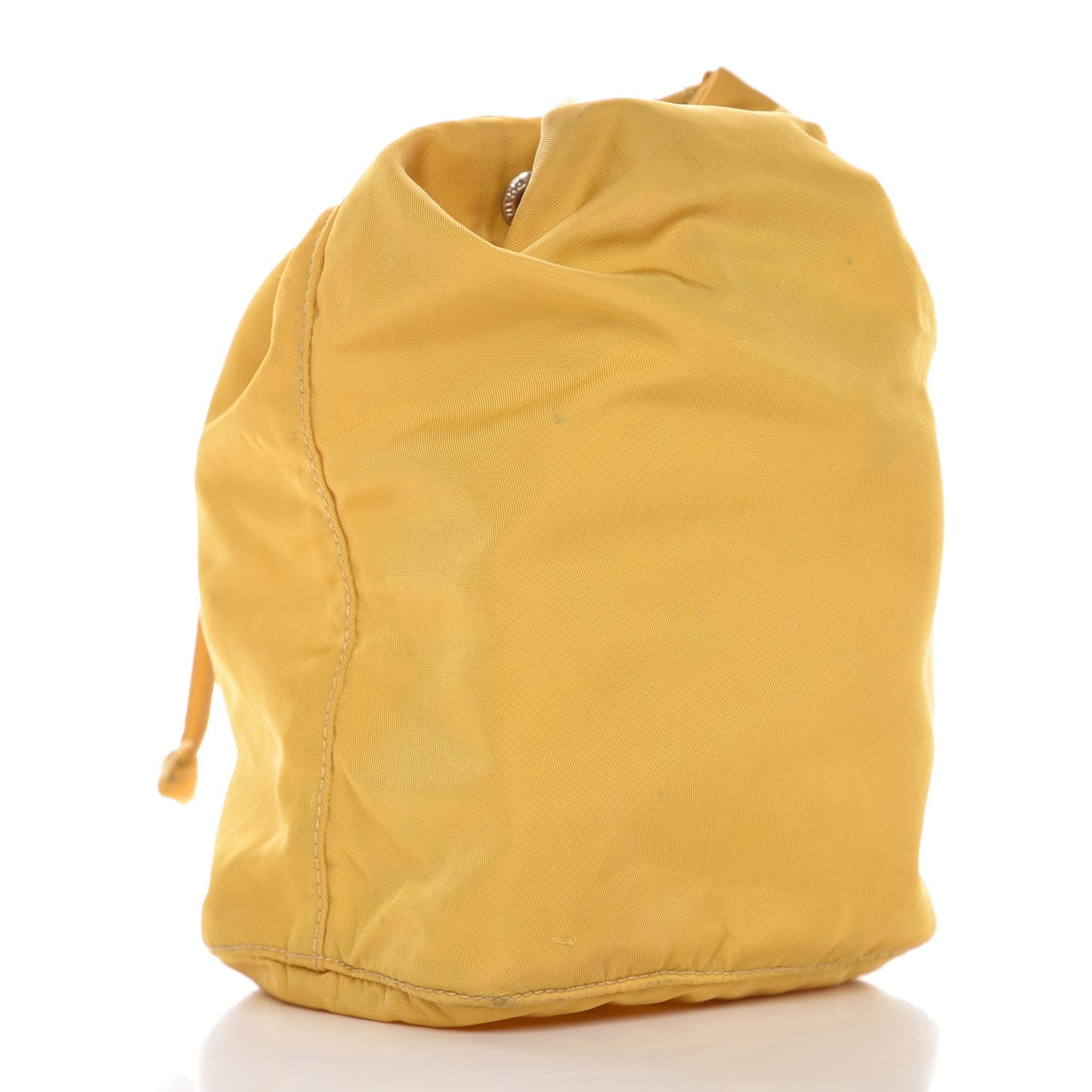 Tessuto Nylon Drawstring Pouch Yellow