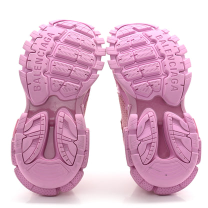 Balenciaga Mesh Nylon Destroyed Womens Track.3 Sneakers 37 Pink White 5 of 12