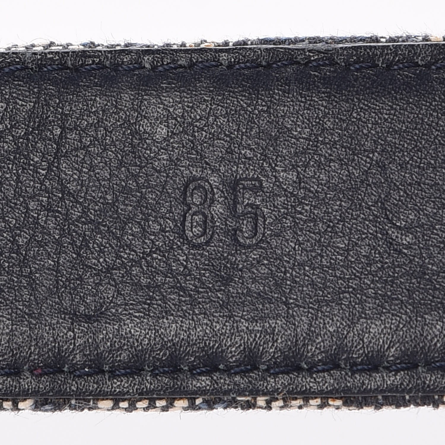 Christian Dior Canvas Monogram Logo Belt 85 Blue 6 of 9