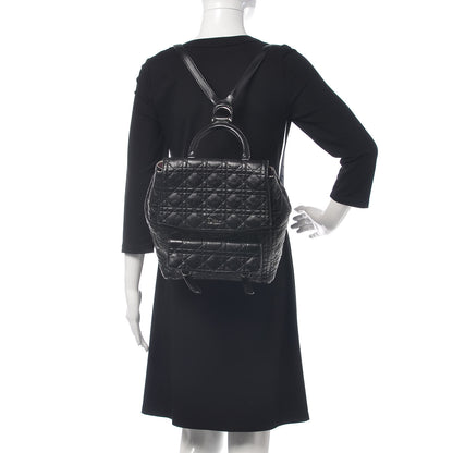 Christian Dior Lambskin Cannage Large Stardust Backpack Black 2 of 8