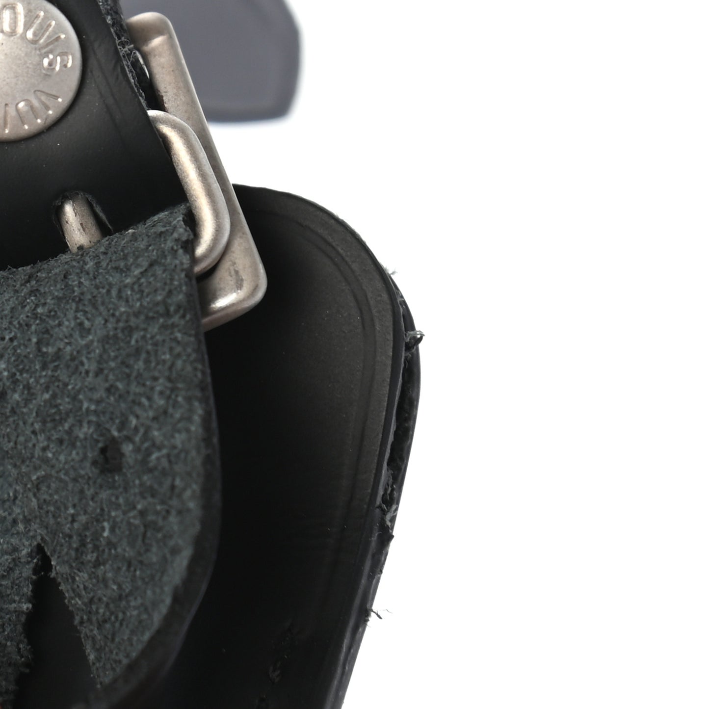Calfskin Small Luggage Tag Black