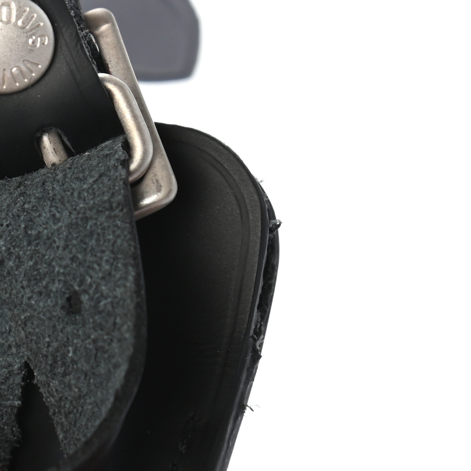 Louis Vuitton Calfskin Small Luggage Tag Black 3 of 3