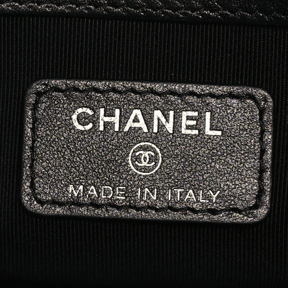 Chanel Caviar Quilted Mademoiselle Vintage Large Zip Pouch Black 7 of 10