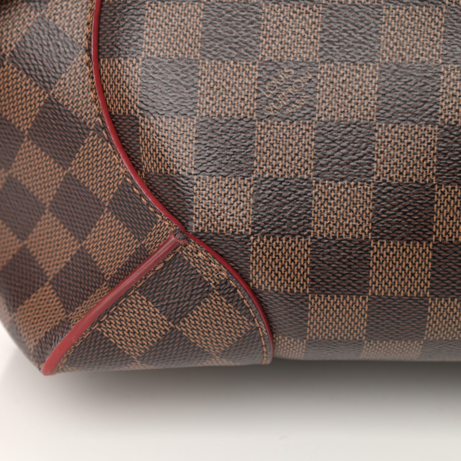 Louis Vuitton Damier Ebene Caissa Hobo Cherry 15 of 18